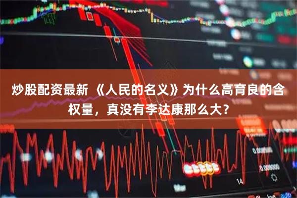 炒股配资最新 《人民的名义》为什么高育良的含权量，真没有李达康那么大？