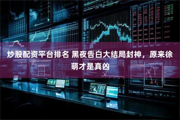 炒股配资平台排名 黑夜告白大结局封神，原来徐萌才是真凶
